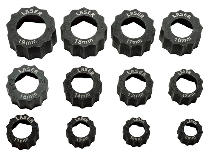 Laser Damaged Nut/ Bolt Extractor Set   12 Piece