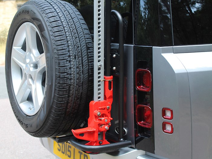 Spare Wheel Cradle & Jack Mount<br /><br />