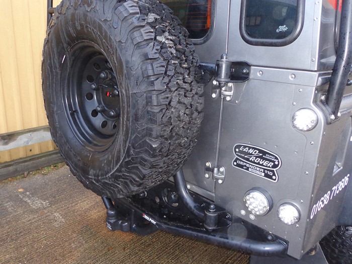 Safety Devices Swing Away Spare Wheel Carrier<br /><br />