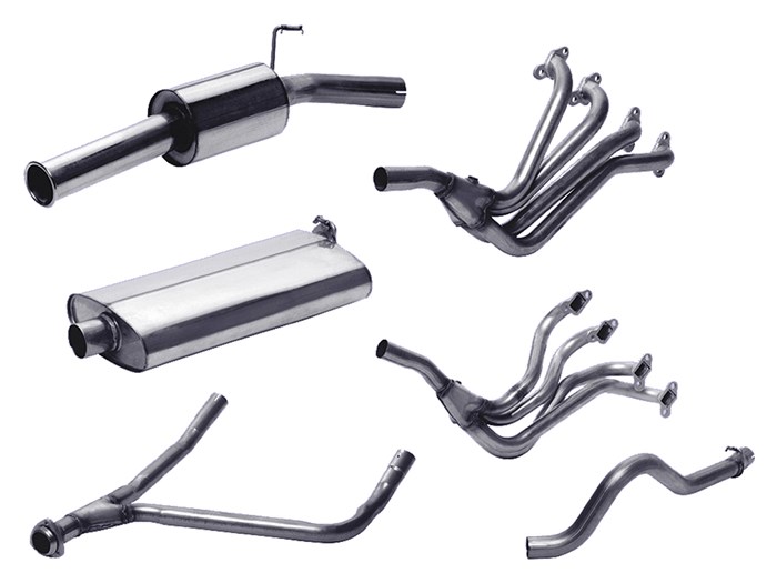 Stainless Steel Sports Exhaust System With Tubular Manifold