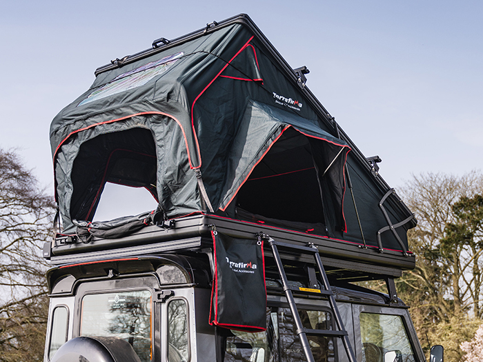 terrafirma x hinge hard shell roof tent