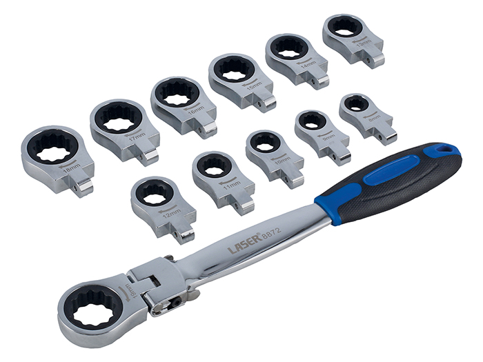 Laser Multi Head Ratchet Spanner Set<br /><br />
